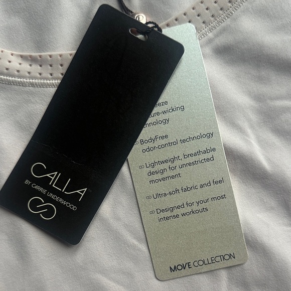 NWT Calia top Light Peach Long Sleeve Women's workout tee size Medium - Picture 2 of 5